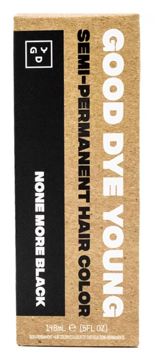 Good Dye Young Semi-Permanent Hair Color, None More Black (5 fl oz)