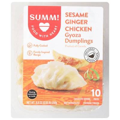 Summ! Sesame Ginger Chicken Gyoza Dumplings