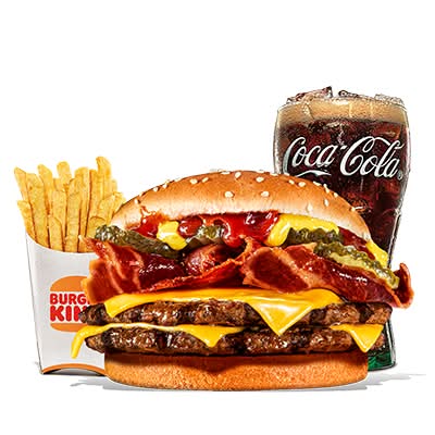 Double Cheese Bacon XXL Menu