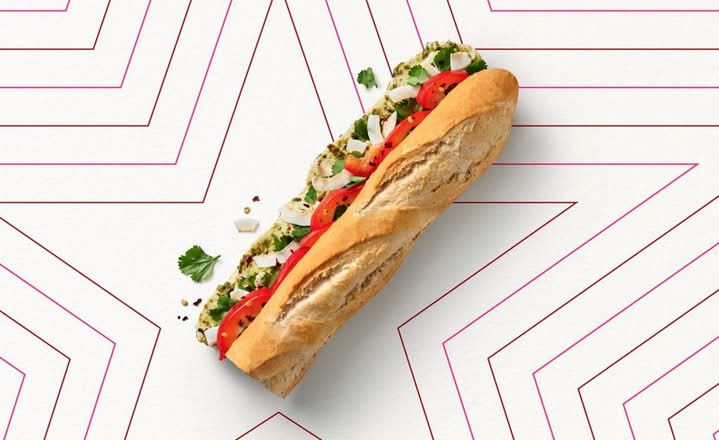 Thai Style Chicken Baguette