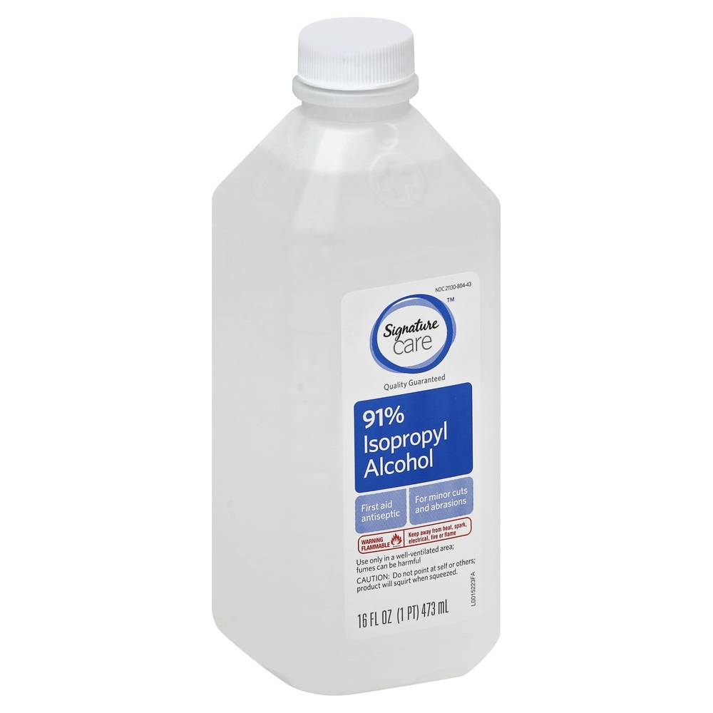 Signature 91% Isopropyl Alcohol First Aid Antiseptic (1.04 lbs)