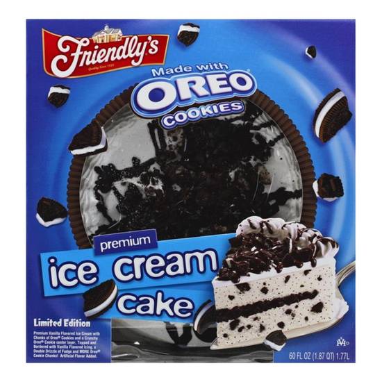 Friendly's Oreo Cookies Premium Ice Cream Cake (60 fl oz)