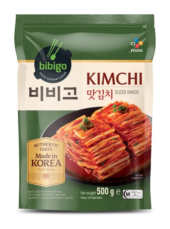 CJ Bibigo切片泡菜500公克 <500g克 x 1 x 1Bag包>