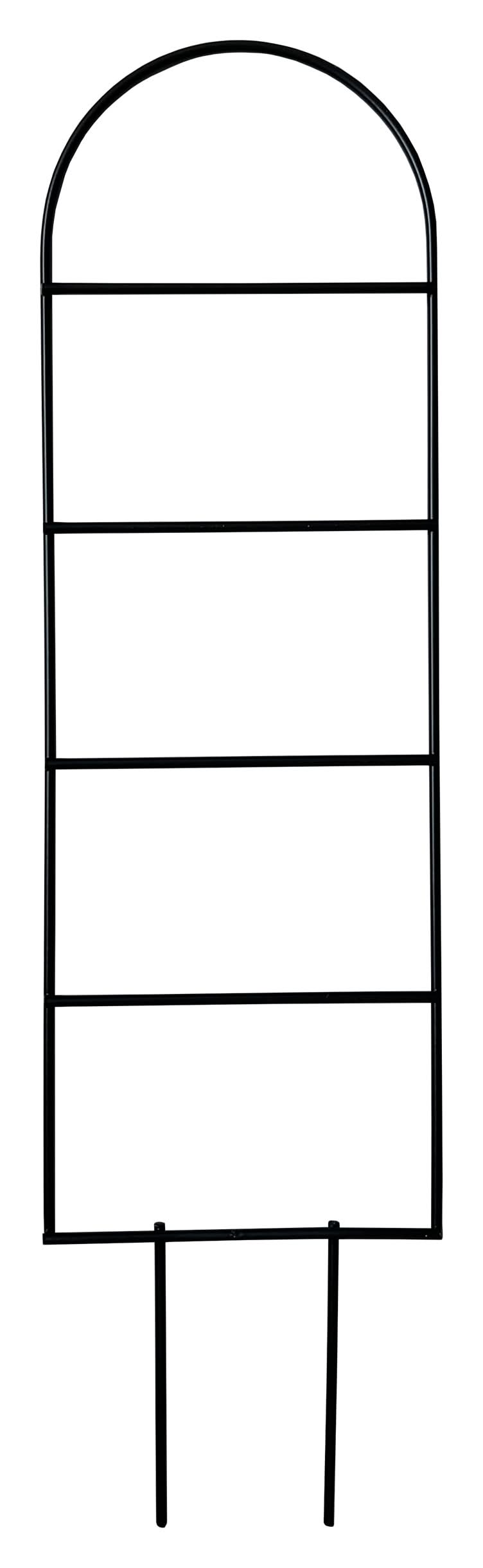 Style Selections Trellis 4.25 W x 15.94-in H Black Steel Traditional Garden Trellis For Climbing Plants For Cucumbers For Roses