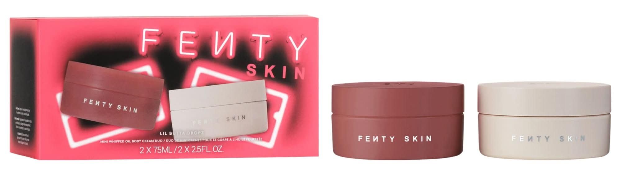 Fenty Beauty By Rihanna Lil Butta Dropz Mini Whipped Oil Body Cream Duo