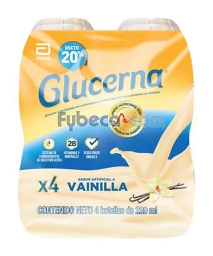Glucerna Liquido 4 Pack Vainilla