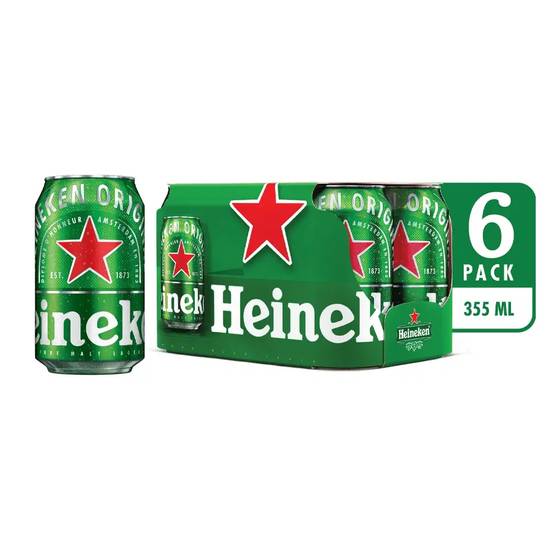 Heineken 355 SixPack Lata