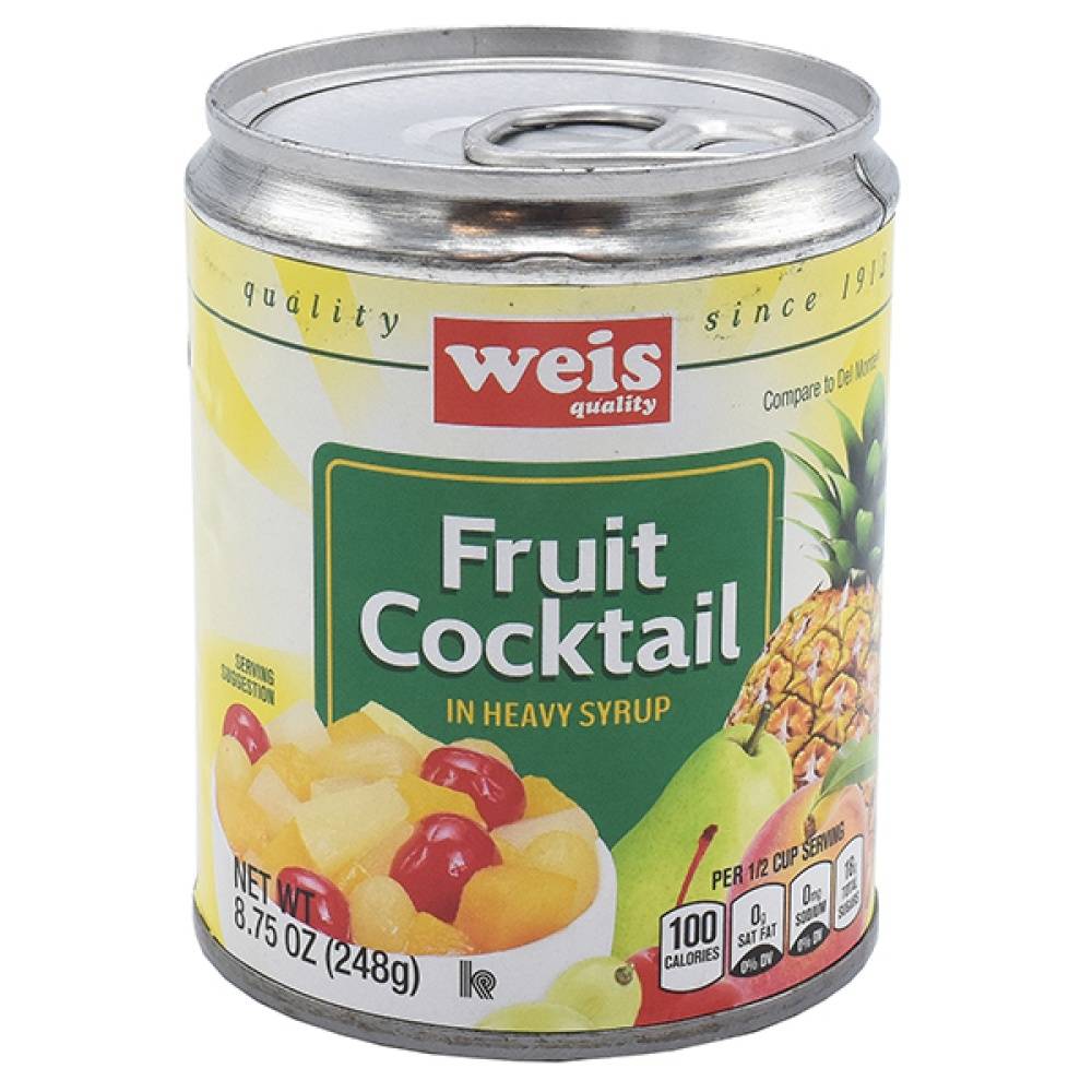 Weis Quality Canned Fruit Fruit Cocktail in Heavy Syrup