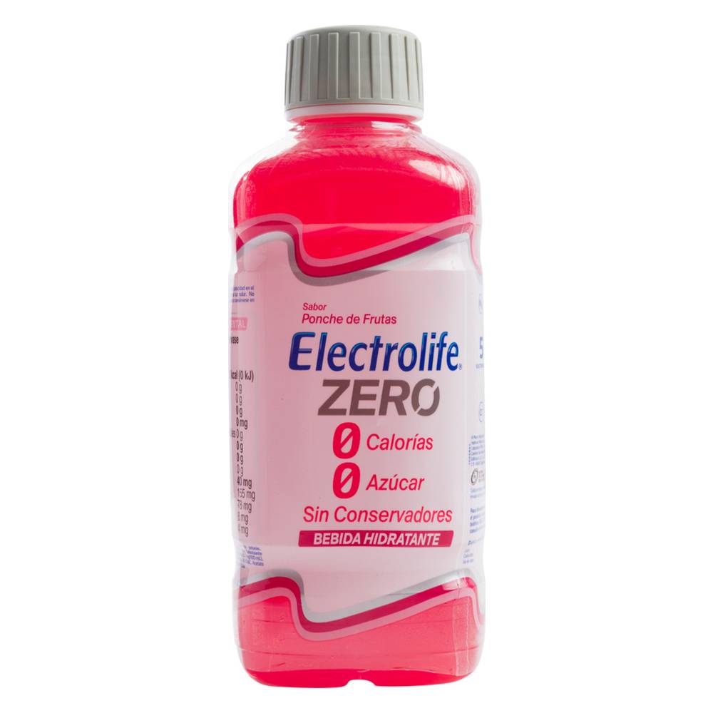 Electrolife · Bebida hidratante zero, ponche de frutas (625 ml)