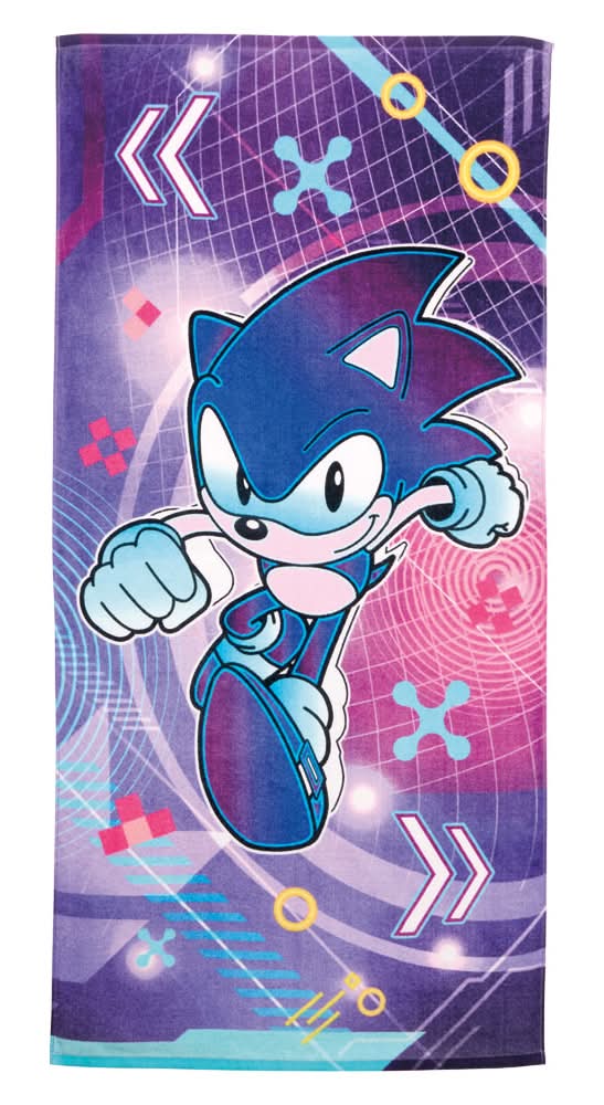 Licensed Sonic Kids Character Beach Towel