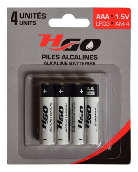 H-Go Aaa Alkaline Batteries (4 ct)