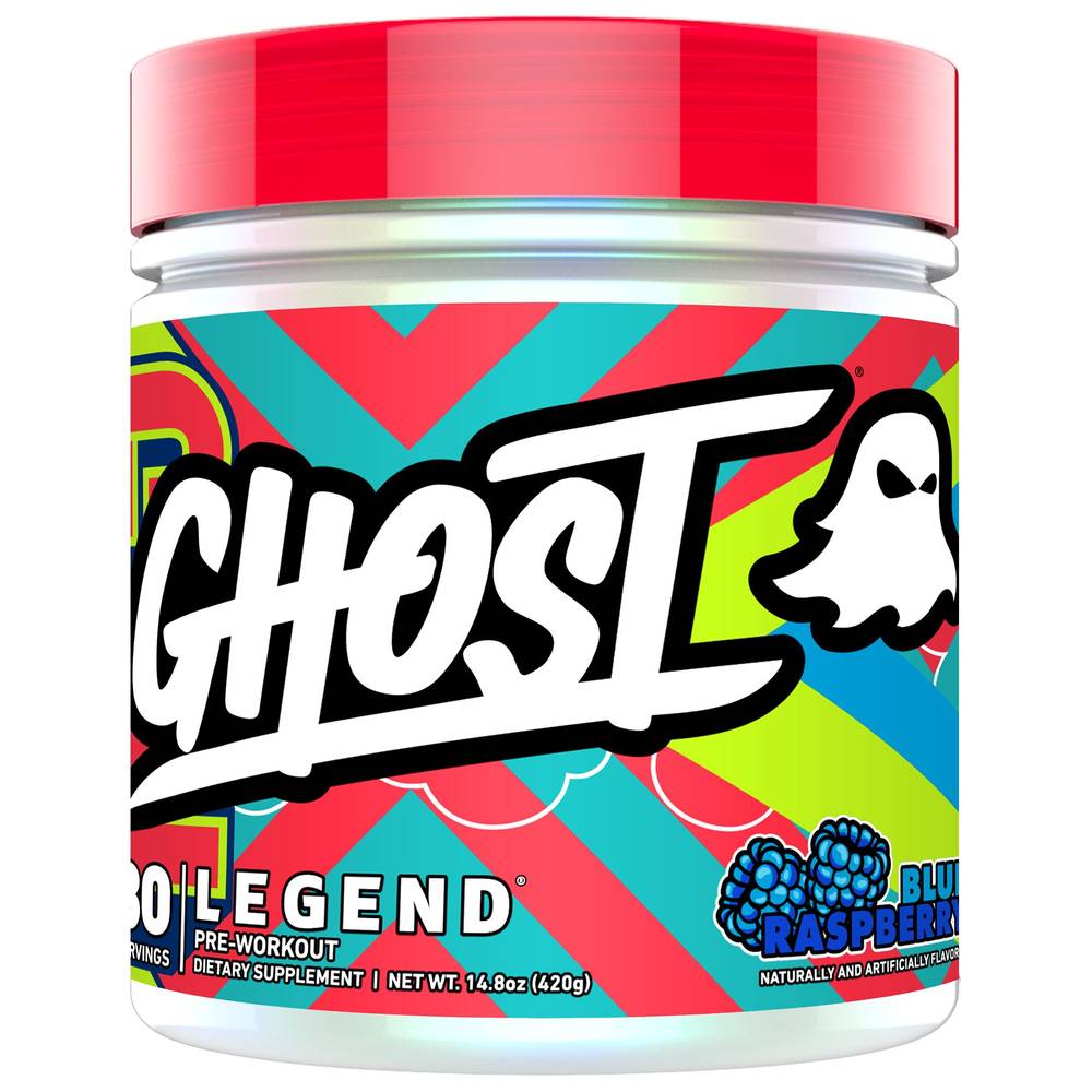 Ghost Legend Pre-Workout Dietary Supplement, Blue Raspberry (14.8 oz, 30 ct)