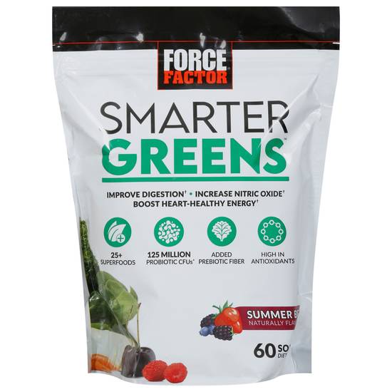 Force Factor Summer Berry Smarter Greens Soft Chews