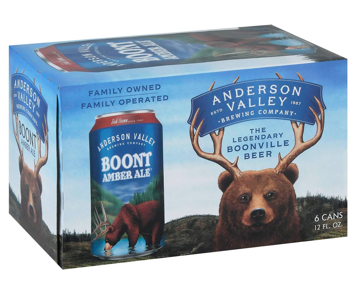 Anderson Valley Brewing Company Boont Amber Ale Beer (6 x 12 fl oz)