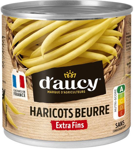 D'aucy - Haricots beurre extra fins (220g)