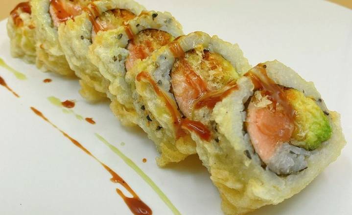 Golden Spicy Salmon Roll(8pcs)