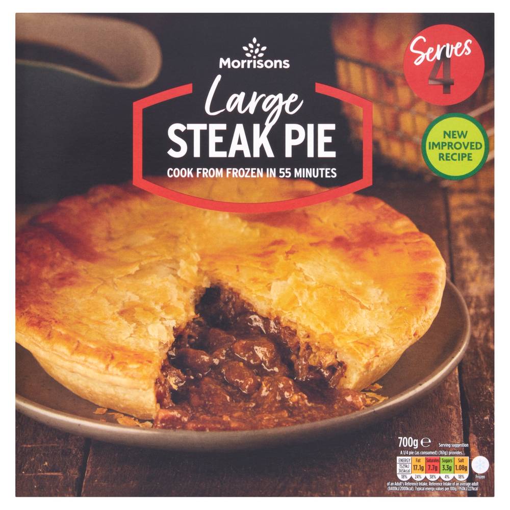 Morrisons Large Steak Family Pie (700g)