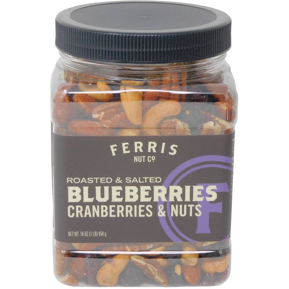 Ferris Coffee & Nut co Blueberries Cranberries roasted & salted Nuts