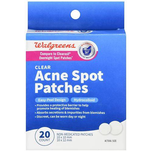 Walgreens Acne Spot Patches 10 mm, 12 mm - 20.0 ea