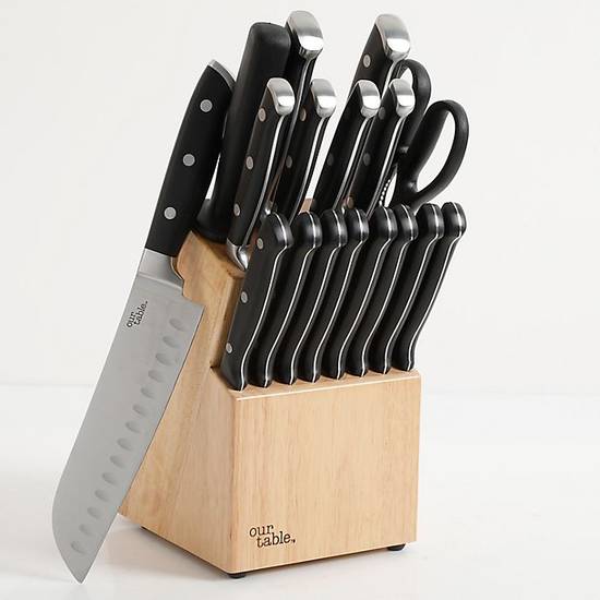 Our Table™ 18-Piece Triple Rivet Knife Block Set