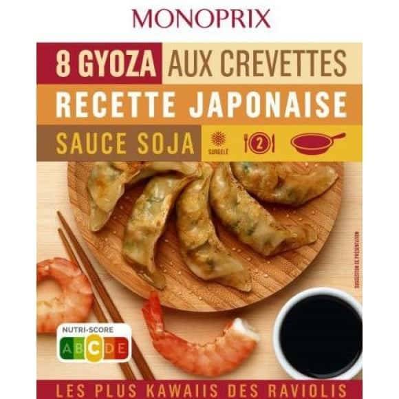 Monoprix 8 Gyoza Aux Crevettes Le Paquet De 220G