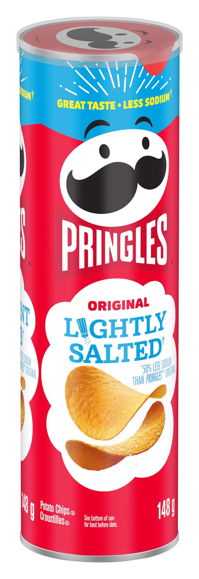 Pringles Potato Chips Lightly Salted (148 g)