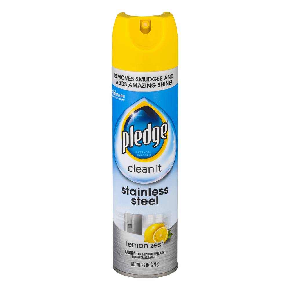 Pledge Stainless Steel Lemon Zest Everyday Cleaner