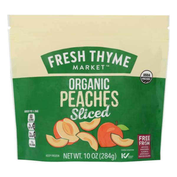 Fresh Thyme Organic Peaches Sliced (10 oz)