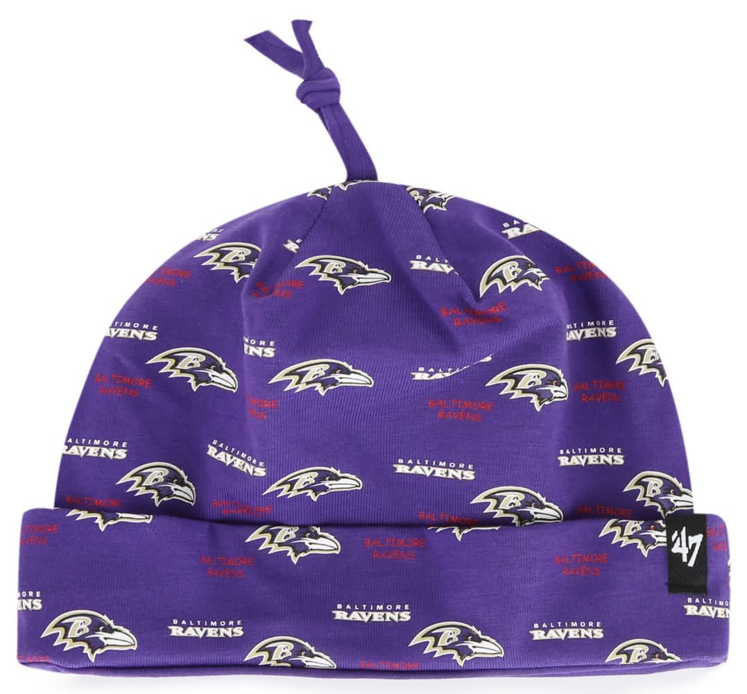 '47 Infant Baltimore Ravens Purple Jersey Knit Hat (One Size)