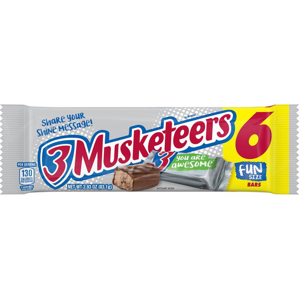 3 Musketeers Fun Size Chocolate Bars (2.93 oz)