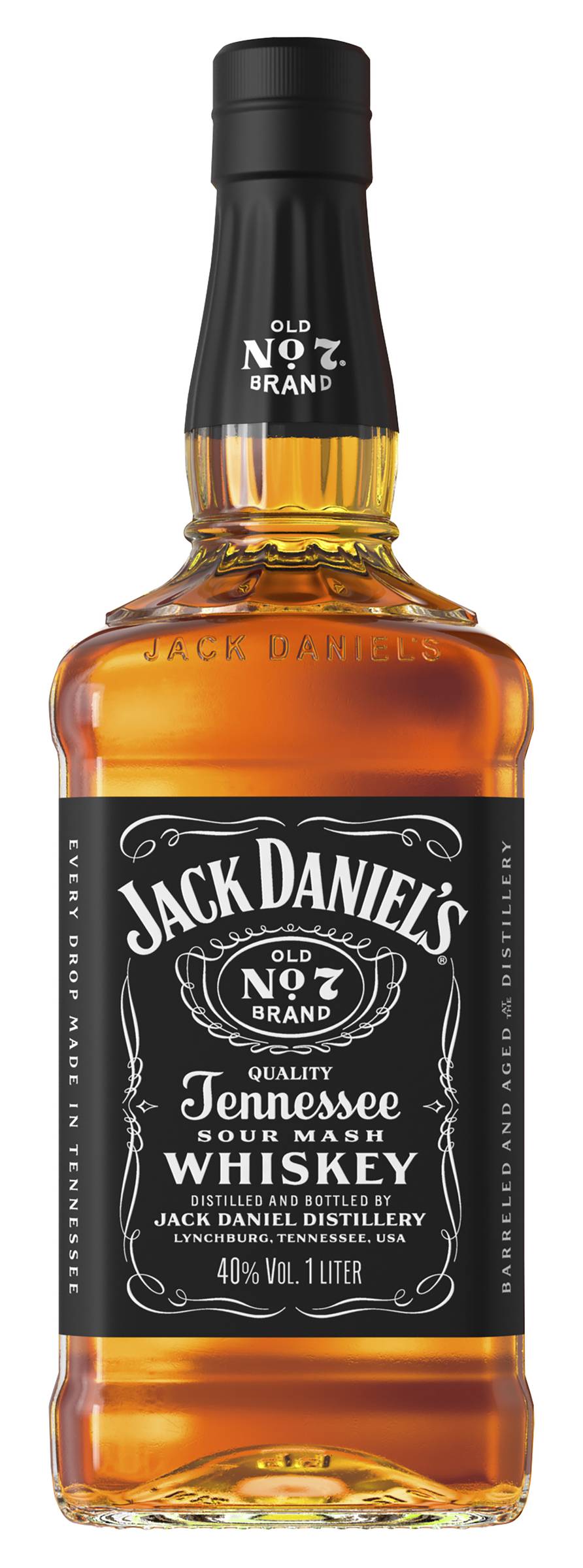 Jack Daniels Tennessee Whiskey 1 Litre ea