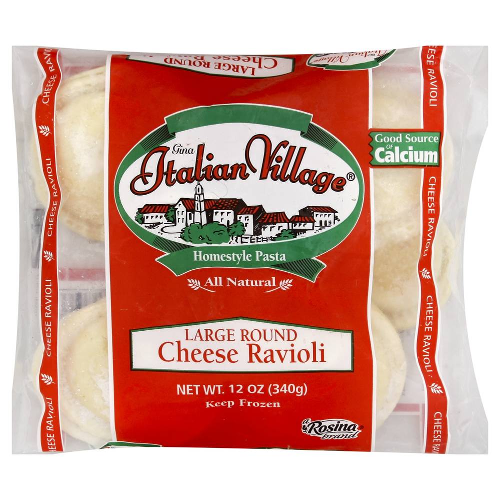 Italian Village Large Round Homestyle Fresh Cheese Ravioli (12 oz)