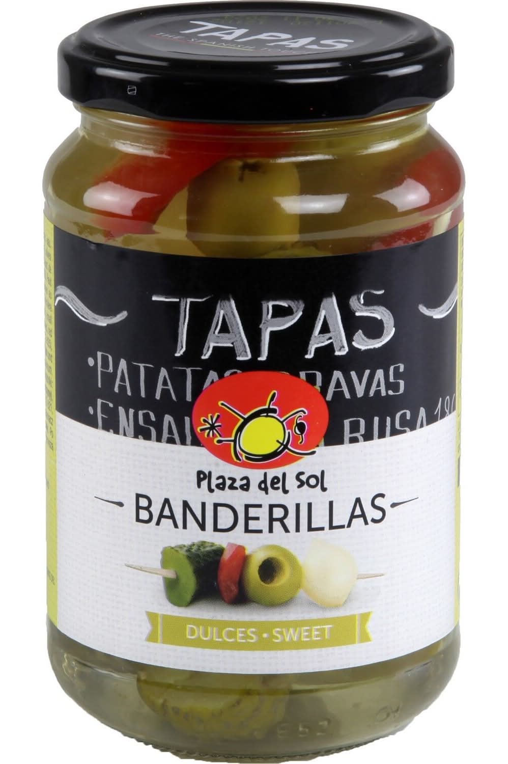 Brochettes condiments doux Plaza del Sol - le bocal de 165g net égoutté