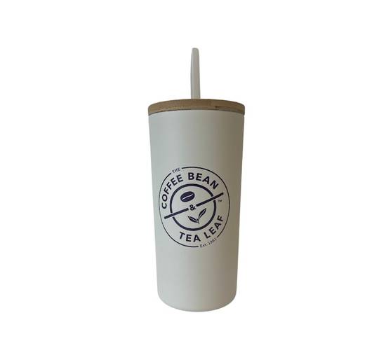 Merchandise|Steel Cold Cup with Straw - White