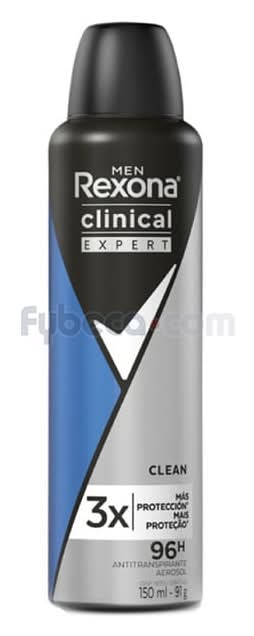 Desod Rexona Spray Hombre Clinical Antibacterial 150Ml