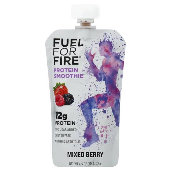 Fuel For Fire Gluten Free Mixed Berry Protein Smoothie (4.5 oz)