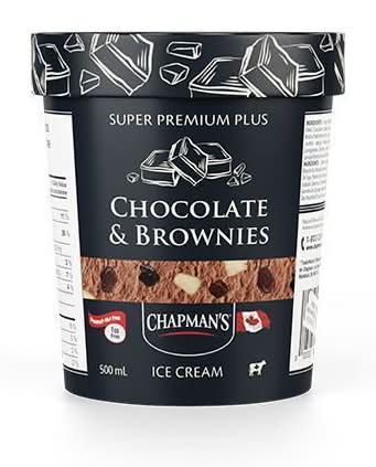 Chapman's Super Premium Plus Ice Cream, Chocolate-Brownies (500 ml)