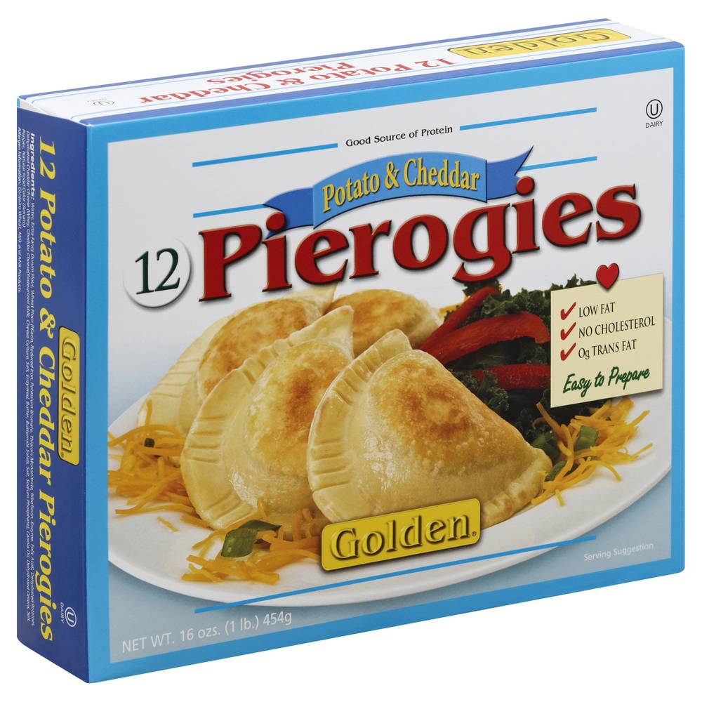 Golden Potato & Cheddar Pierogies (16 oz, 12 ct)