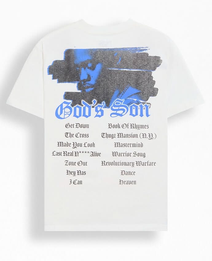 Men's Nas God's Son T-Shirt White M
