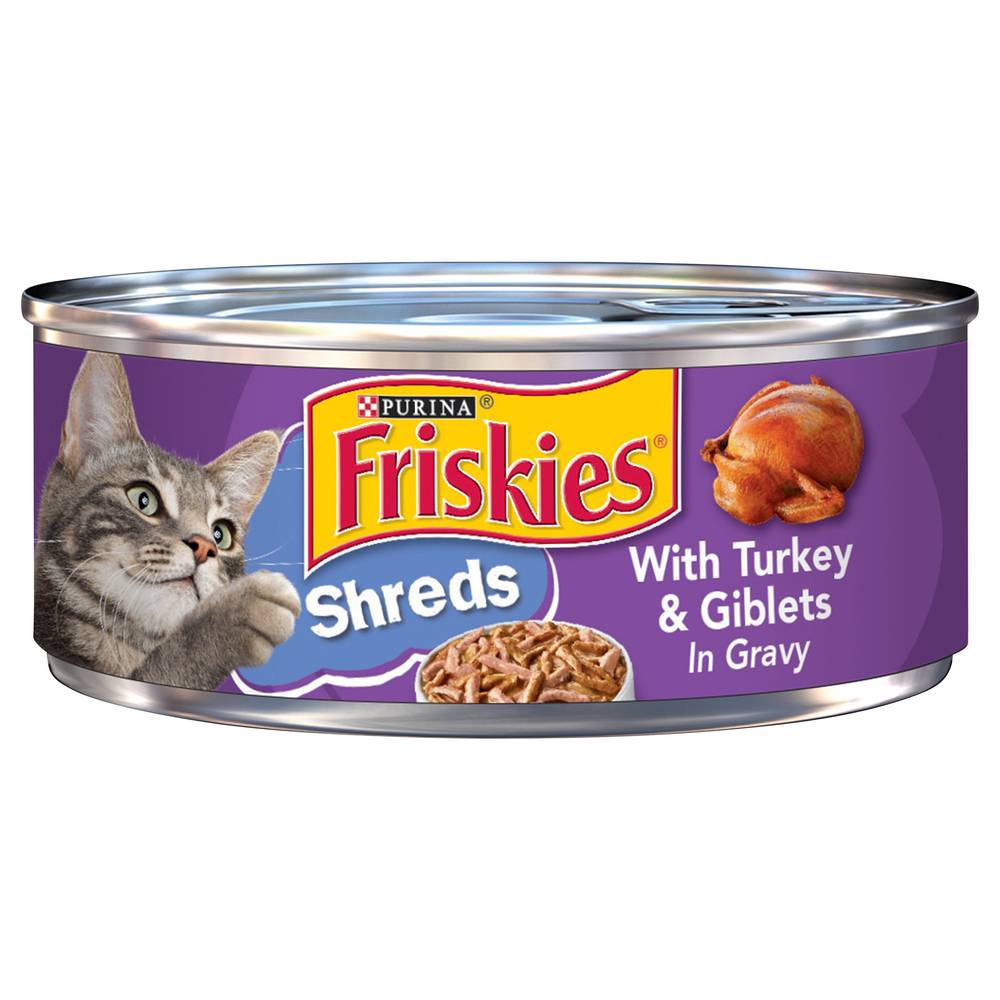 Purina Friskies Shreds With Turkey & Giblets in Gravy Cat Food (5 oz)