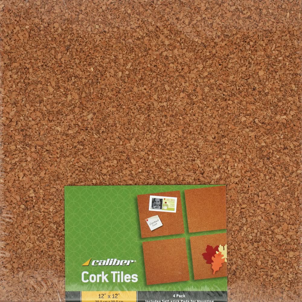 Caliber Cork Tiles, 12 "x 12 " (4 ct)