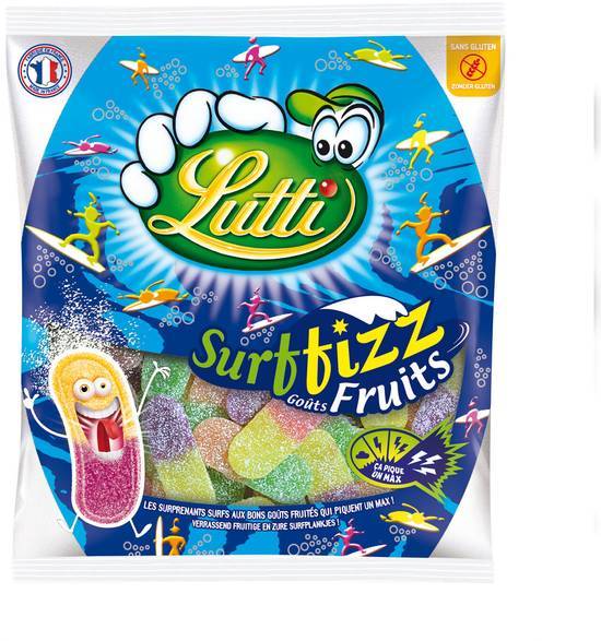 Lutti bonbons surffizz goût fruits