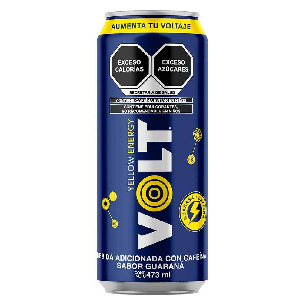 Volt · Yellow bebida energética, guaraná (473 ml)