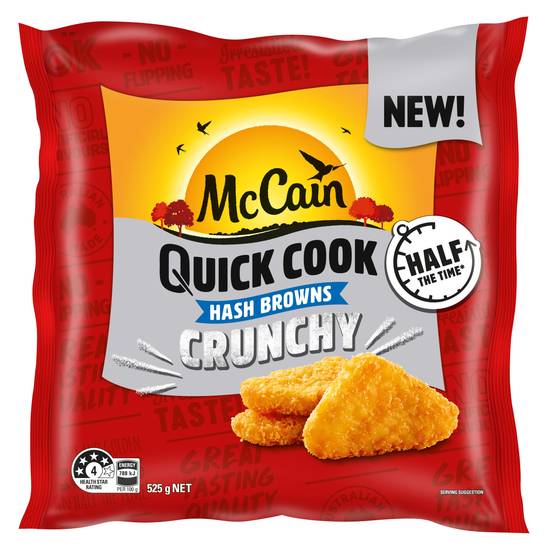 Mccain Quick Cook Hash Browns 525g