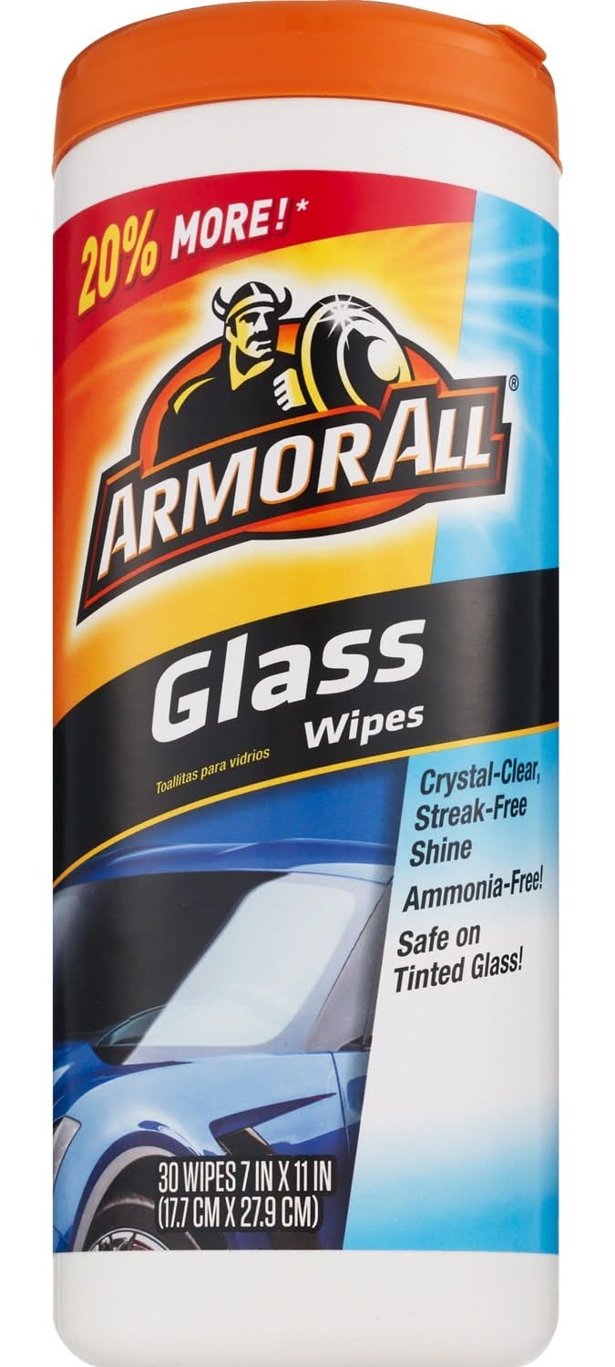 Armor All Glass Wipes, 30 Ct