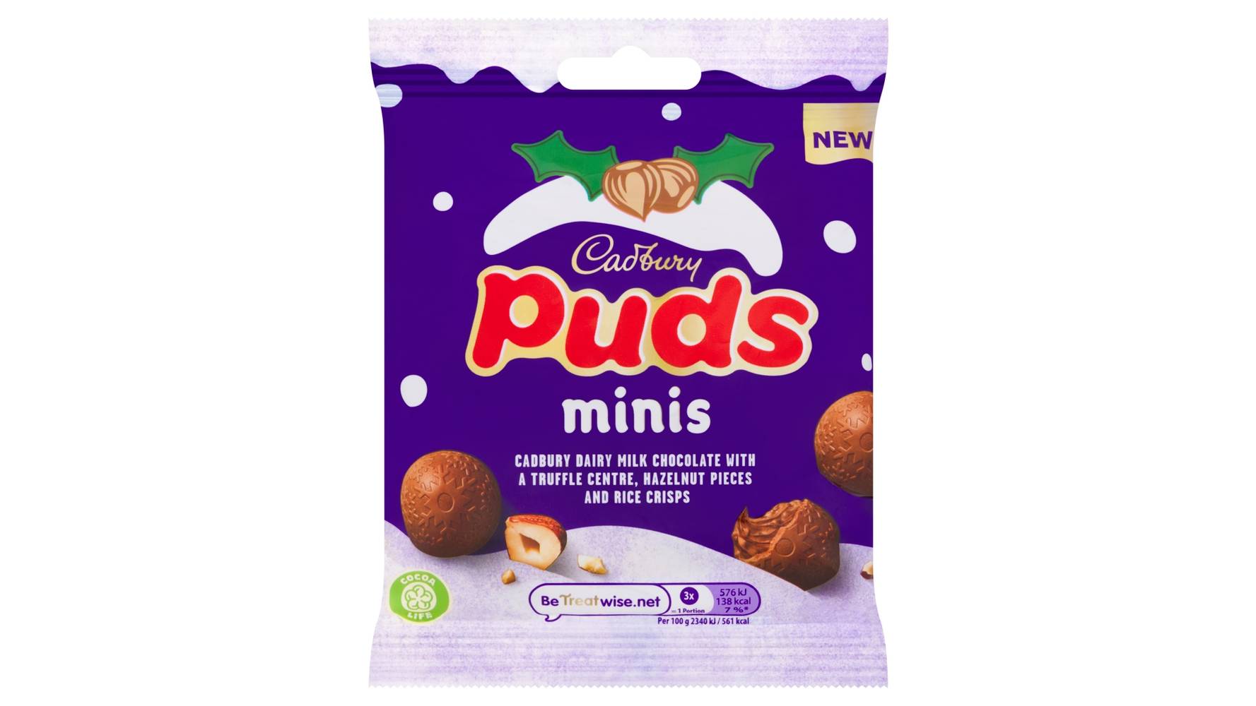 Cadbury Mini Puds Chocolate Bag (73g)