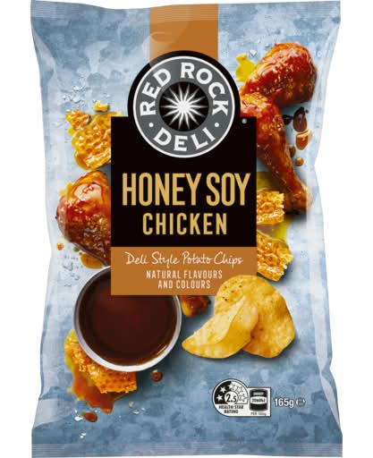Red Rock Deli Potato Chips, Honey Soy Chicken (165g)