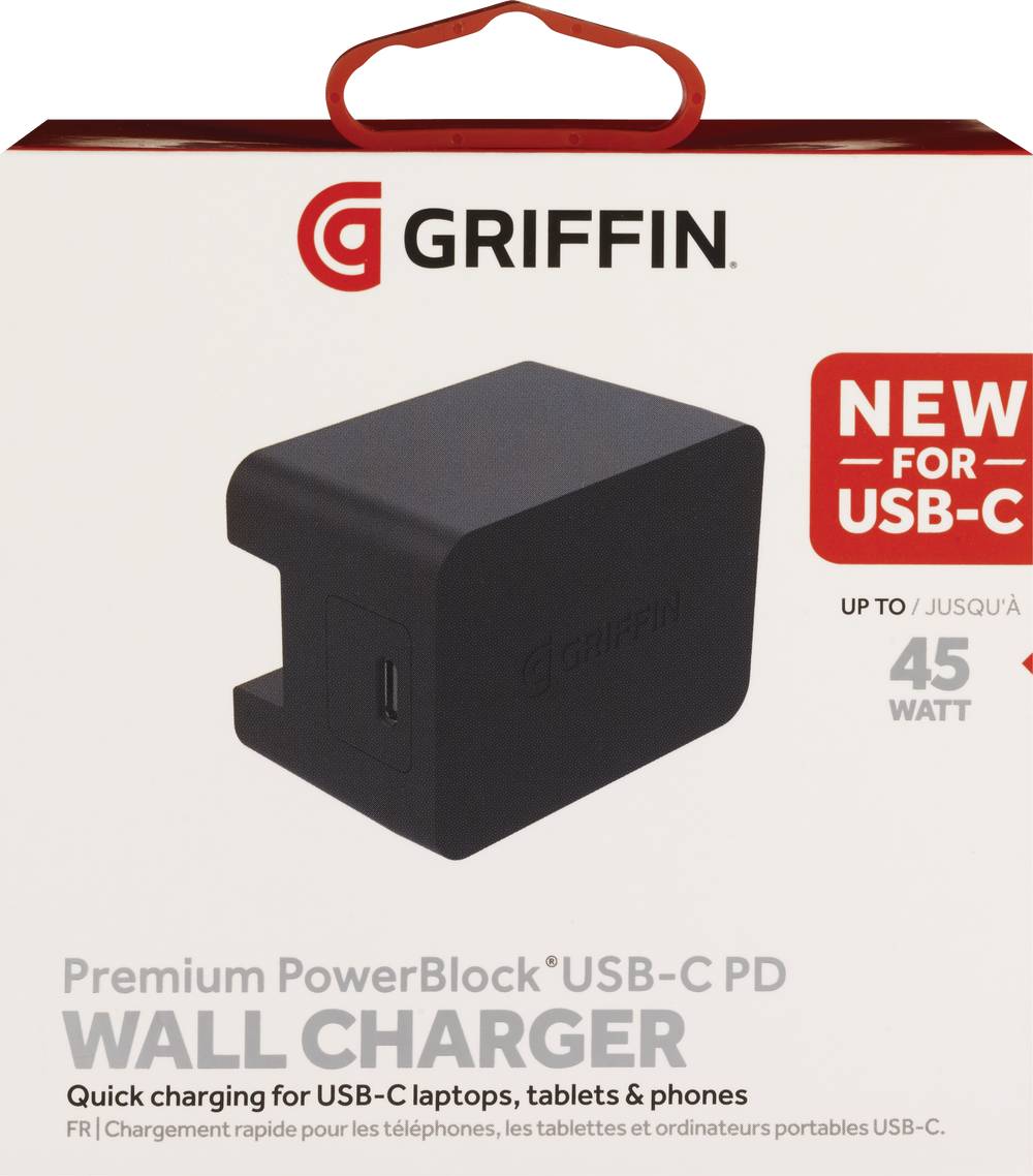 Griffin Powerblock Usb-C Pd 18W Wall Charger, Black