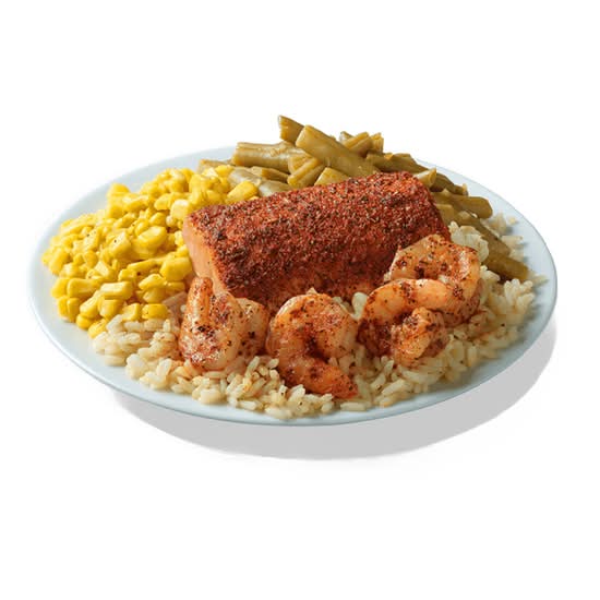 Grilled Salmon & Shrimp Platter