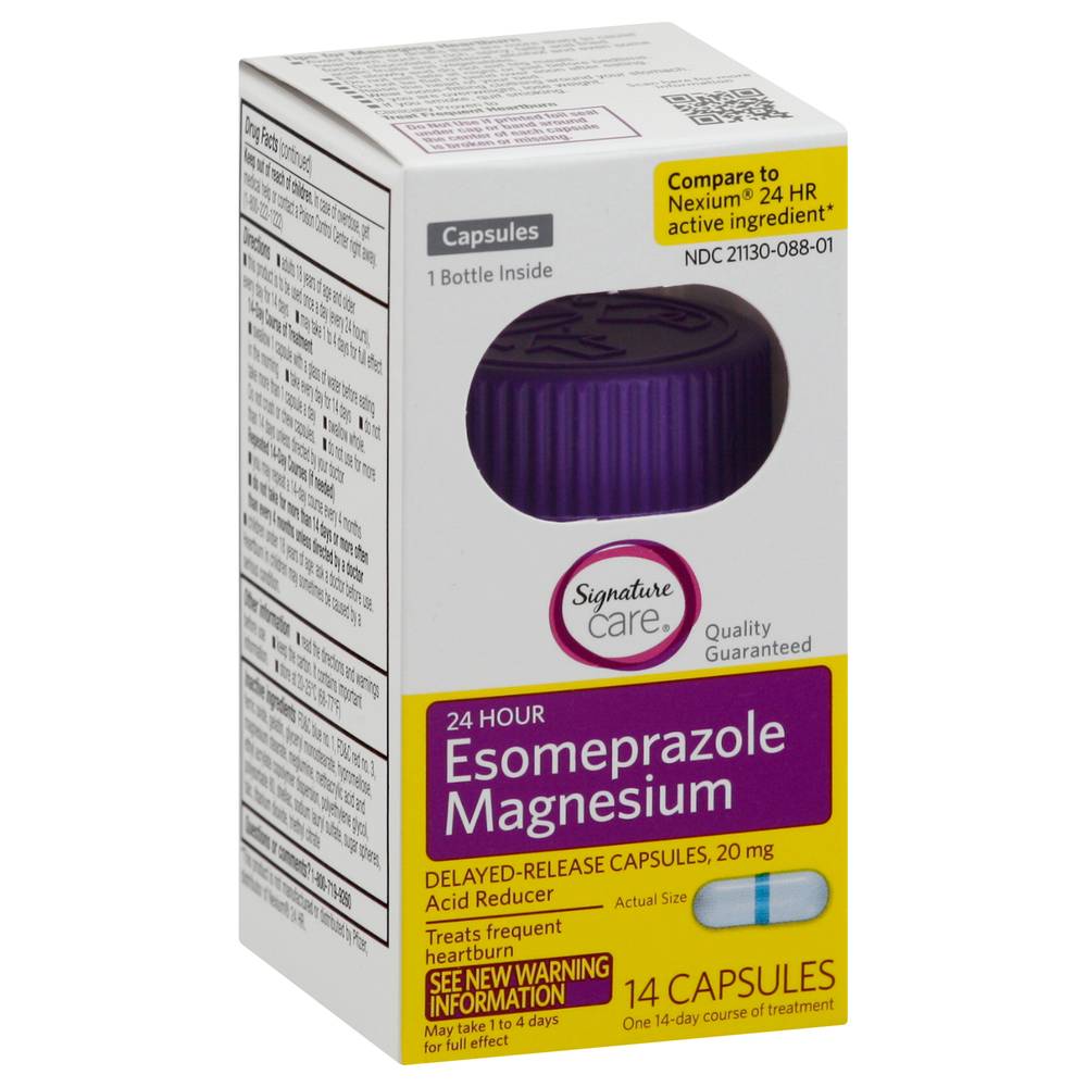 Signature Care Esomeprazole Magnesium Acid Reducer Capsules